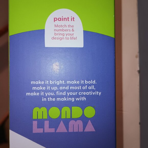 NEW Paint by Number Kit Bulldog  Mondo Llama™ Art Kit with Acrylic Paint & Brush - Picture 6 of 7